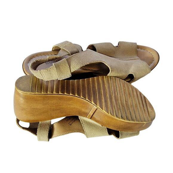 Barbara Barbieri‎ Leather Wedges Block Heel Ankle Strap Sandals Wedge - Picture 8 of 8